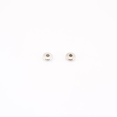 Stainless Steel Spacer Kralen, 304 roestvrij staal, DIY, oorspronkelijke kleur, 5x5x2mm, Verkocht door PC