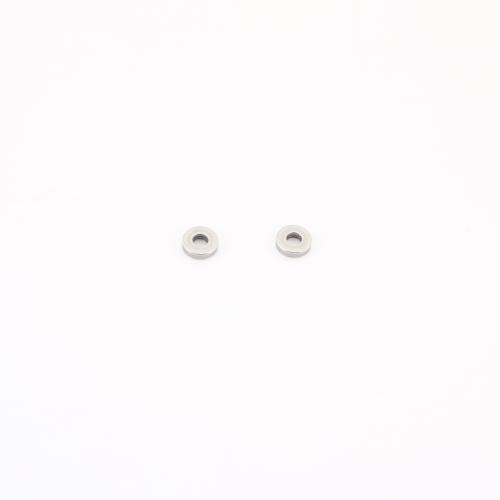 Stainless Steel Spacer Kralen, 304 roestvrij staal, DIY, oorspronkelijke kleur, 4x4x1mm, Verkocht door PC