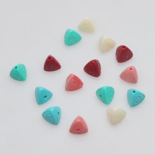 Resin Smycken Pärlor, Harts, Triangle, formsprutning, DIY, fler färger för val, 9x9.50mm, 100PC/Bag, Säljs av Bag