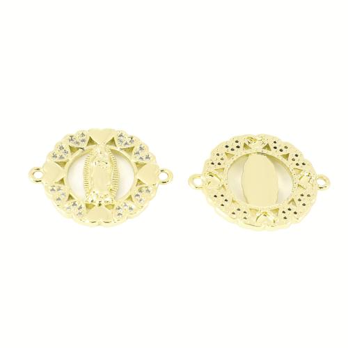 Ciúbach Zirconia Micrimhilseogra réiteodh nascóirí Prás, dath an óir plated, DIY & micrea réiteach zirconia ciúbach & log, 19x24x3mm, Díolta De réir PC