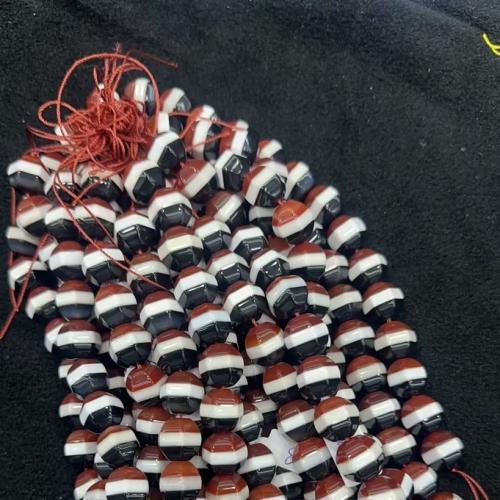 Agate Beads DIY multi-colored Approx 1mm Approx Sold Per Approx 23 cm Strand