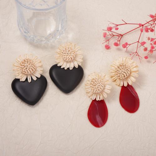 Acryl Schmuck Ohrring, mit Rafidah Grass, Modeschmuck & verschiedene Stile für Wahl & für Frau, keine, verkauft von Paar