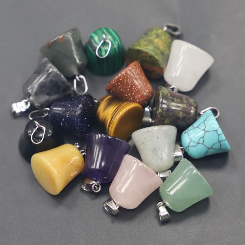 Gemstone Pendants Jewelry Bell polished DIY Sold By PC