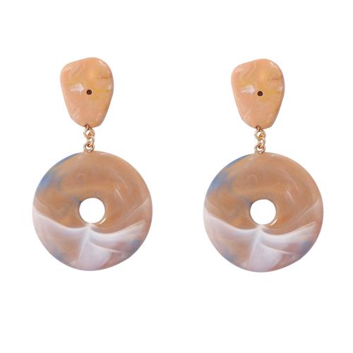 Orecchini di gioielli acrilichi, acrilico, placcato, gioielli di moda & per la donna, multi-colore, 39x72mm, Venduto da coppia