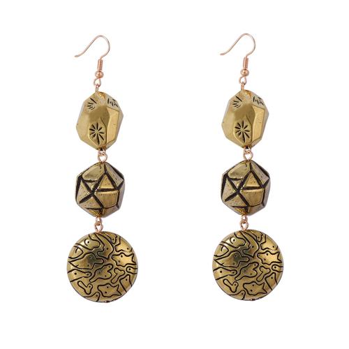 Gioielli orecchini, plastica, placcato, gioielli di moda & per la donna, dorato, 25x100mm, Venduto da coppia