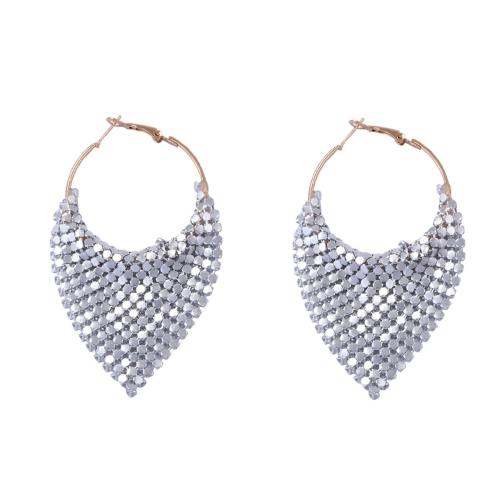 Ferro Orecchino, placcato, gioielli di moda & per la donna, dorato, 48x75mm, Venduto da coppia