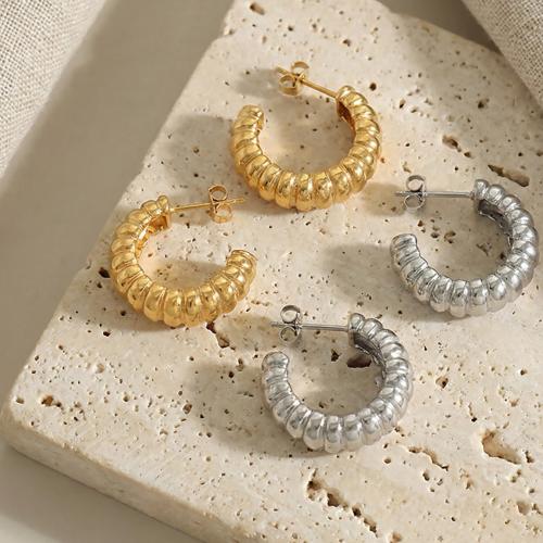 Orecchini in acciaio inossidabile, acciaio inox, placcato, gioielli di moda & per la donna, nessuno, 7x23mm, Venduto da coppia