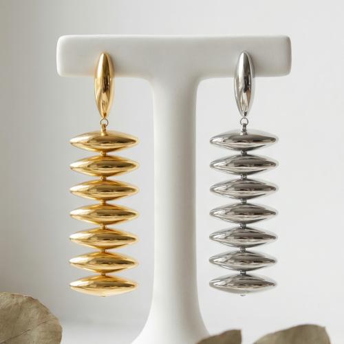 Nerezová ocel Drop náušnice, Nerez, módní šperky & pro ženy, více barev na výběr, 24x84mm, Prodáno By Pair