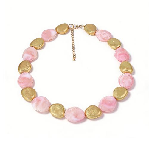 Resin Kaulakoru, Hartsi, muoti korut & naiselle, vaaleanpunainen, Myymät Strand