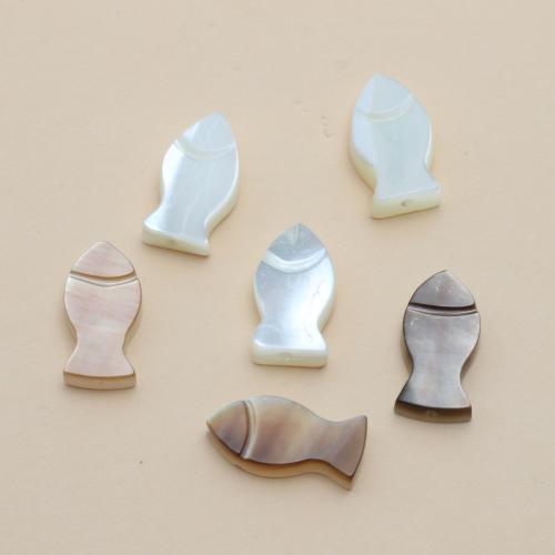 Shell Privjesci, Školjka, Riba, možete DIY, Slučajna boja, 6x12mm, Prodano By PC