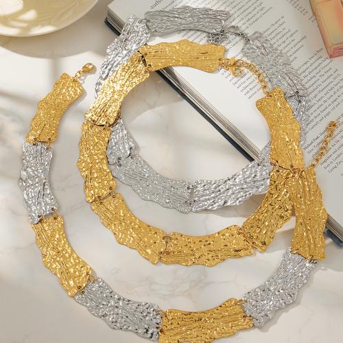 Stainless Steel smycken halsband, ROSTFRITT STÅL, plated, mode smycken & för kvinna, fler färger för val, 17mm, Såld Per Ca 13.3 inch Strand