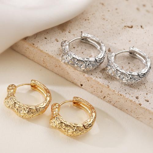 Pendiente de aro del aro de latón, metal, chapado, Joyería & para mujer, más colores para la opción, libre de níquel, plomo & cadmio, 5x20mm, Vendido por Par