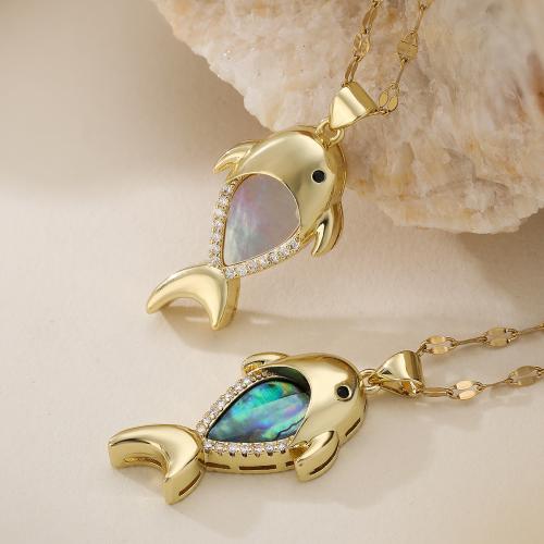 Cubic Cirkon Micro Pave Brass Ogrlica, Mesing, s 5cm Produžetak lanac, pozlaćen, modni nakit & prilagodljiv & micro utrti kubni cirkonij & za žene, više boja za izbor, nikal, olovo i kadmij besplatno, 16x34mm, Prodano Per Približno 45 cm Strand