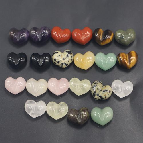 Dragi kamen perle Nakit, Srce, uglađen, možete DIY & različiti materijali za izbor, 15x13x9mm, Prodano By PC