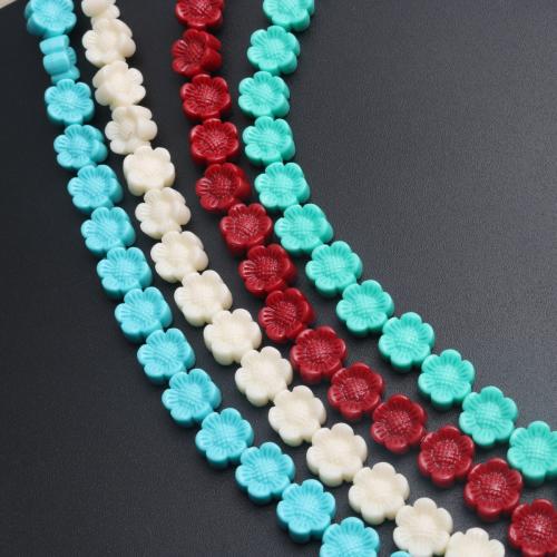 канифольные ювелирные бусины, канифоль, Форма цветка, литье под давлением, DIY, Много цветов для выбора, 8mm, 22ПК/Strand, продается Strand