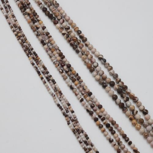 Gemstone Jewelry Karoliukai, Zebra Jasper, Turas, Pasidaryk pats & skirtingo dydžio pasirinkimo & briaunotas, Pardavė Strand