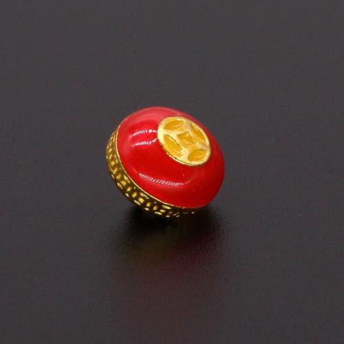 Zinc Alloy Enamel Pendants matte gold color plated DIY Sold By PC