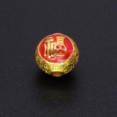 Zinc Alloy Spacer perler, du kan DIY & emalje, 10x10mm, Hole:Ca. 1.8mm, Solgt af PC