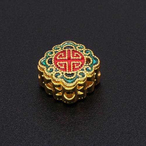 Zinc Alloy Spacer perler, du kan DIY & emalje, 12x6mm, Hole:Ca. 1.5mm, Solgt af PC