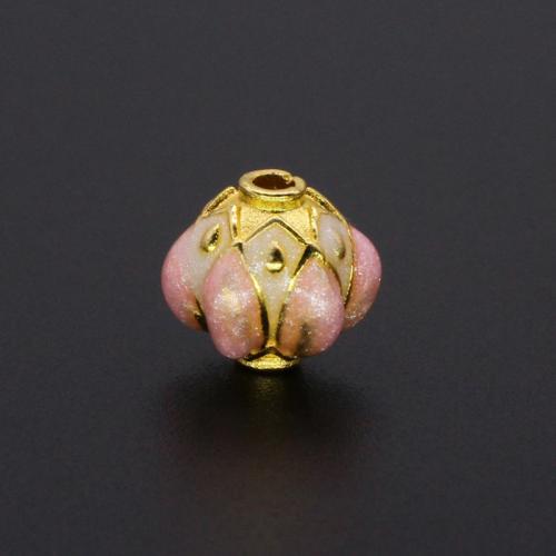 Abalorios Separador de Aleación de Zinc, Linterna China, Bricolaje & esmalte, más colores para la opción, 10x10mm, agujero:aproximado 2mm, Vendido por UD