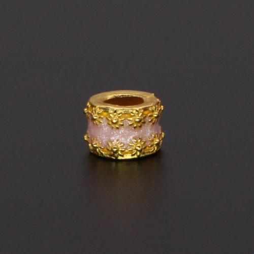 Perles en alliage Zinc cloisonné imitation, alliage de zinc, DIY & émail, plus de couleurs à choisir, 8x6mm, Trou:Environ 4mm, Vendu par PC