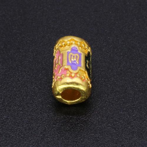 سبائك الزنك أنبوب مستقيم, ديي & مينا, المزيد من الألوان للاختيار, 10x6mm, حفرة:تقريبا 3mm, تباع بواسطة PC