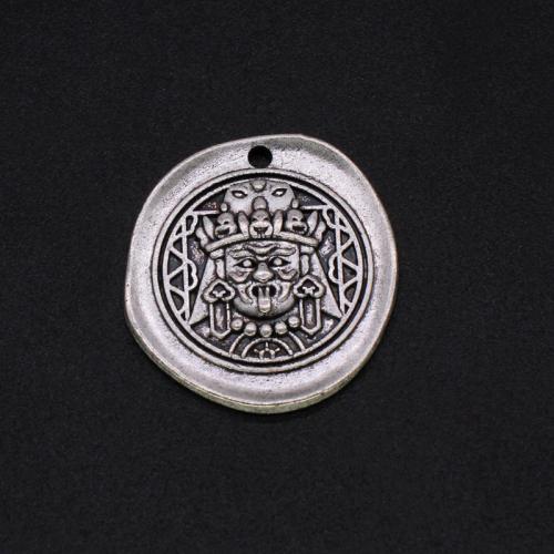 Zinc Alloy Pendel, Gud Wealth, antik sølv farve forgyldt, Vintage & du kan DIY, 19x21mm, Solgt af PC