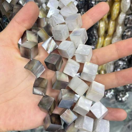 Perles naturelles de coquillages de mer , coquille, cube, DIY, plus de couleurs à choisir, Vendu par brin