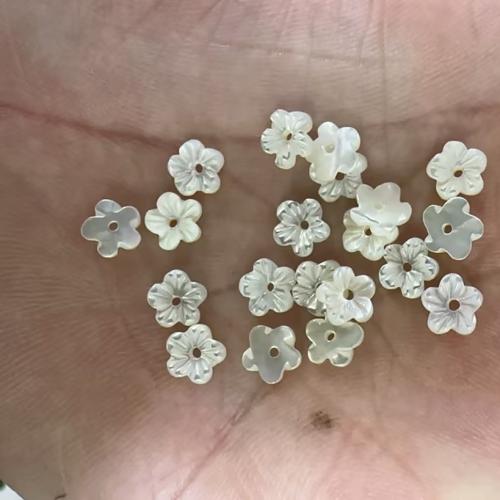 Bijele perle za usne, Bijela ruž za usne, Cvijet, možete DIY, 6mm, Prodano By PC