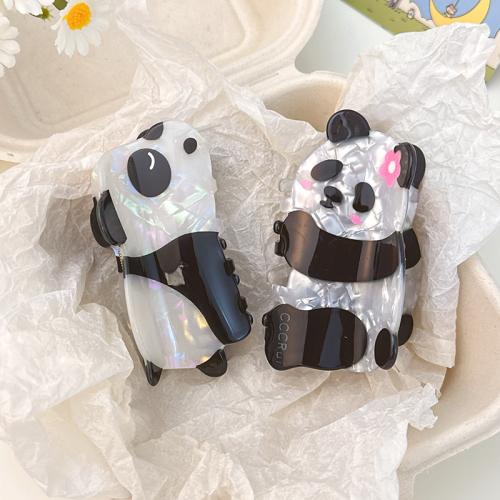 Akryl Hair Claw Clip, Panda, ruční práce, různé styly pro výběr & pro ženy, 88x48mm, Prodáno By PC