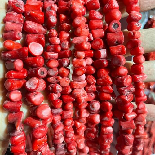 Sea Bamboo Coral Beads Dyed Bamboo Coral polished DIY red Sold Per Approx 38 cm Strand