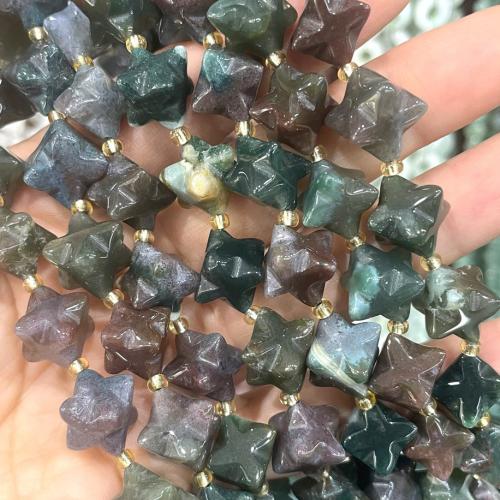 Gemstone Jewelry Beads Hexagram DIY & faceted 9mm Approx Sold By Strand