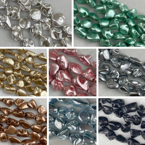 Gamtos spalvos Shell karoliukai, Gėlavandeniai Shell, Nereguliarus, Pasidaryk pats, daugiau spalvų pasirinkimas, 12mm, Parduota už Apytiksliai 38 cm Strand