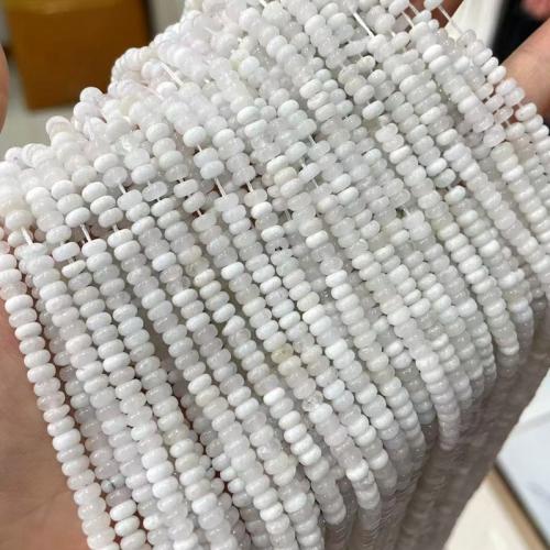 Edelstein Schmuckperlen, Abakus,Rechenbrett, poliert, DIY & verschiedenen Materialien für die Wahl, 2x4mm, verkauft per ca. 38 cm Strang