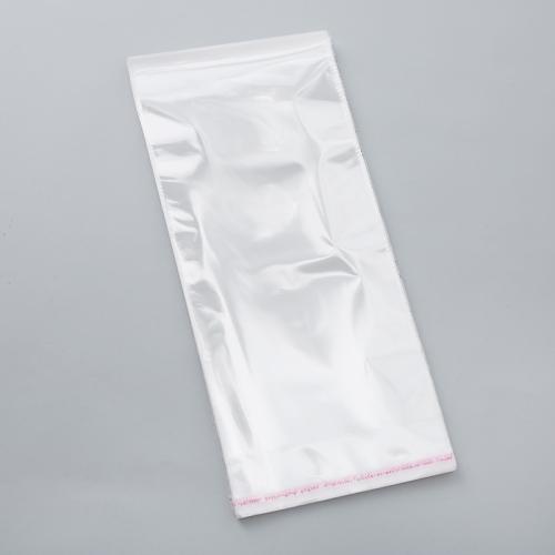 OPP + materiaal Self Sealing Bag, met Lijm+Sticker, Rechthoek, Stofdicht & verschillende grootte voor keus, duidelijk, 100pC's/Lot, Verkocht door Lot