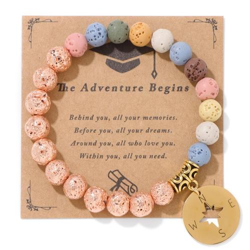 Gemstone Bracelet with Zinc Alloy handmade fashion jewelry & for woman Length Approx 19 cm Sold By PC