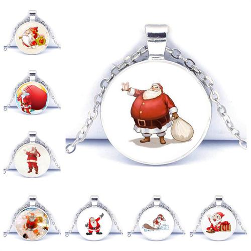 Sinc Alloy Muince, le Gloine, le 5cm slabhra extender, Babhta Maol, plátáilte, jewelry GEM am & unisex & Jewelry na Nollag & dearaí éagsúla do rogha, Fad Thart 45 cm, Díolta De réir PC