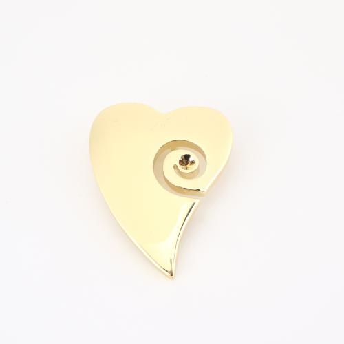 Латунные подвески-сердце, Латунь, Сердце, плакирован золотом, DIY & отверстие, 33x26x8mm, продается PC