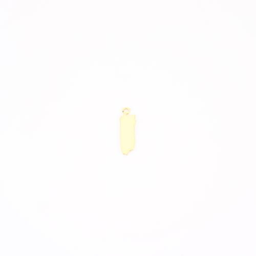 真鍮ジュエリーペンダント, 銅, ゴールドメッキ, DIY, 12x3mm, 売り手 パソコン