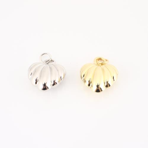 Brass Jewelry Pendants Shell plated DIY Sold By PC