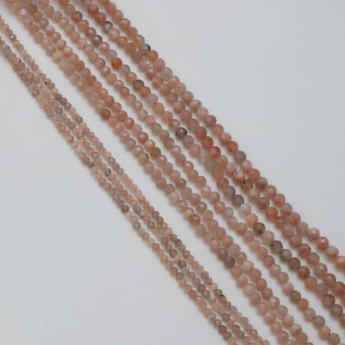 Gemstone Jewelry Beads Elestial Skeletal Black Moonstone Round DIY & faceted Sold By Strand