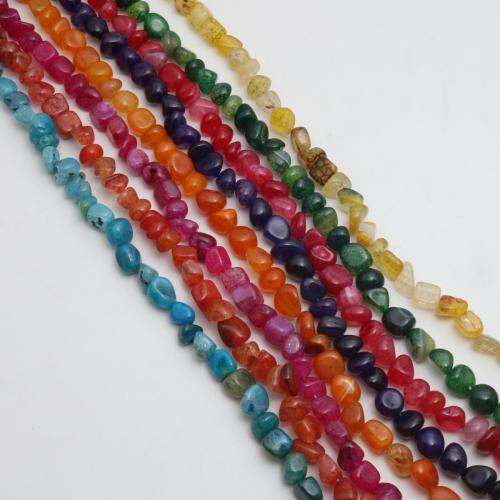 アゲートビーズ, めのう, 不規則, 洗練されました。, DIY, 無色, beads size 5-13mm, で販売される 約 38 センチ ストランド