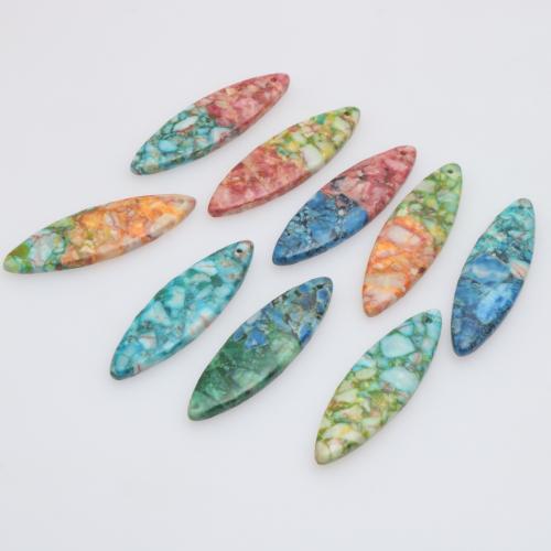 Natural Imperial Jasper Pendants Impression Jasper Horse Eye polished DIY Approx 1mm Sold By PC