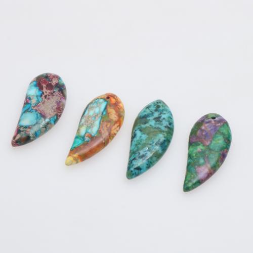 Natural Imperial Jasper Pendants Impression Jasper Teardrop polished DIY Sold By PC