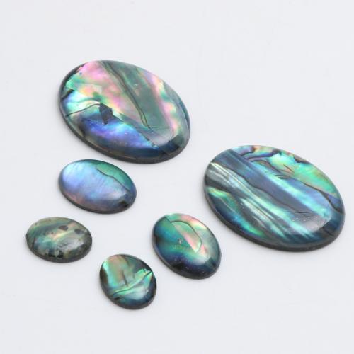 Shell Kapusit, Abalone Shell, kanssa Hartsi, Flat Oval, epoksi tarra, tee-se-itse & erikokoisia valinnalle, 10PC/laukku, Myymät laukku
