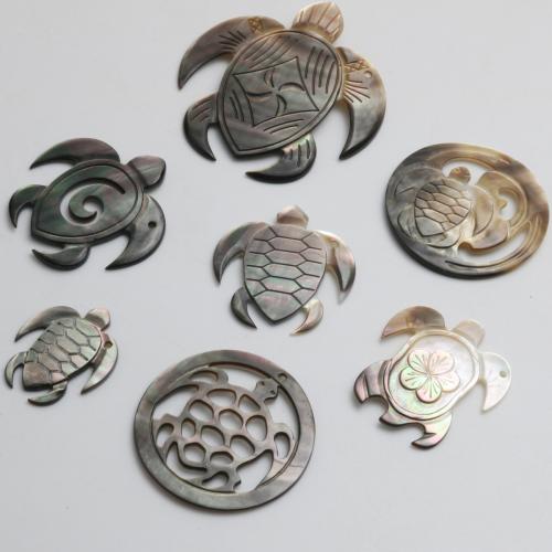Naturlig svart Shell Halsband, Sköldpadda, Sned, DIY & olika stilar för val & ihålig, Säljs av PC