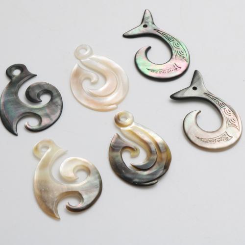 Naturlig svart Shell Halsband, Sned, DIY & olika stilar för val & ihålig, Säljs av PC