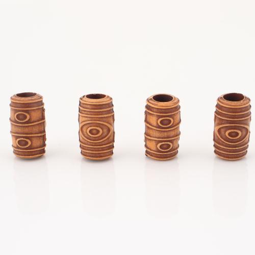 Perles bijoux en résine, tube rond, DIY, 18x10x10mm, 100PC/lot, Vendu par lot