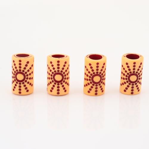 Perles bijoux en résine, tube rond, DIY, 17x10x10mm, 100PC/lot, Vendu par lot