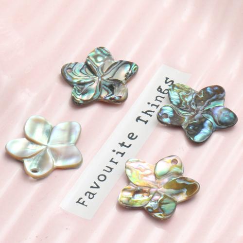 Natural Abalone Shell Halsband, Blomma, polerad, DIY, 19.40mm, Säljs av PC